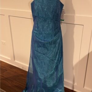 J.R Nites Chic Blue Maxi Dress